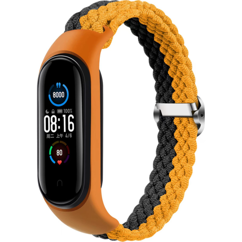 Telcon BRAIDED BAND SMART BAND M3|M4|M5|M6 ORANGE-GRAY
