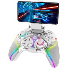 iPega 9666BH Bluetooth RGB Gamepad for Android|iOS|PS3|PS4|PC|N-Switch White