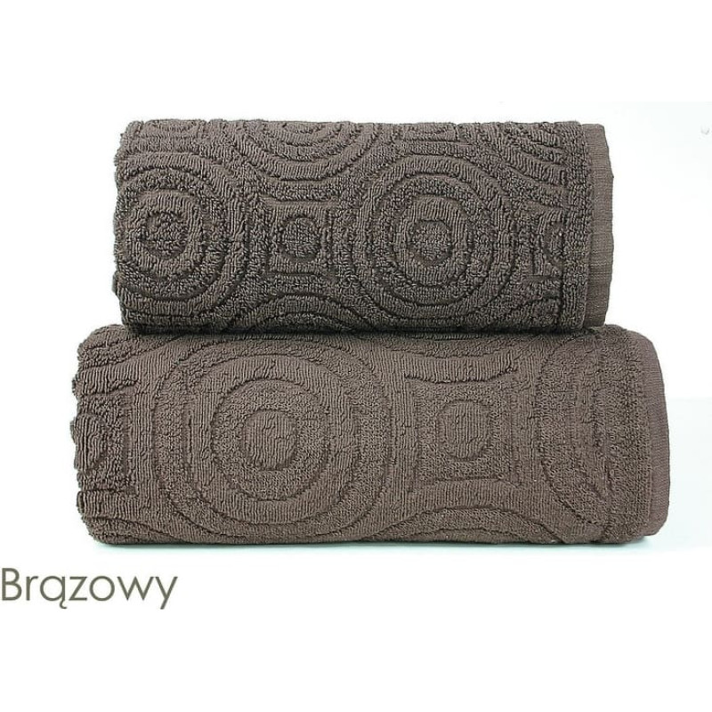 Dvielis Emma 2 50x100 brūns 500g/m2 frotē