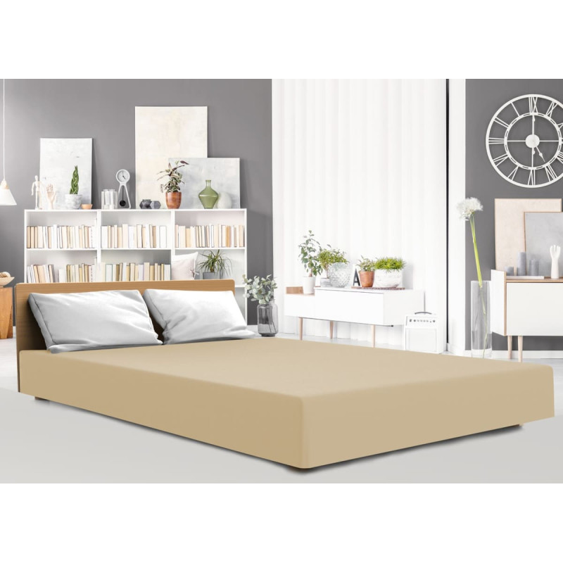Pielāgots elastāna džersijs 140x200 ar elastīgām smiltīm 26 augstam matracim 25 cm Luksusa
