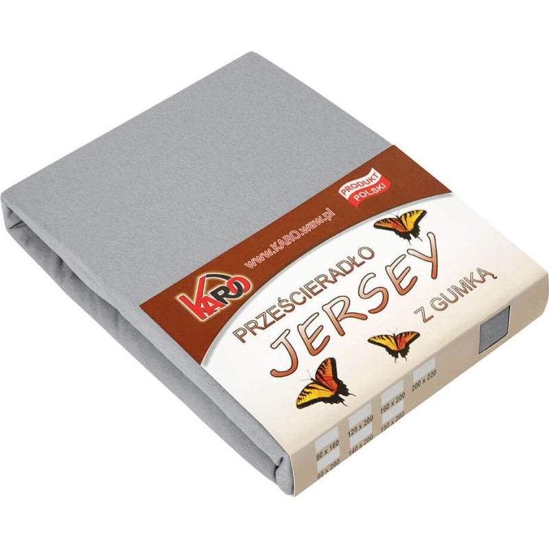 Džersija loksne 80x200 pelēka 060 bieza 150g/m2