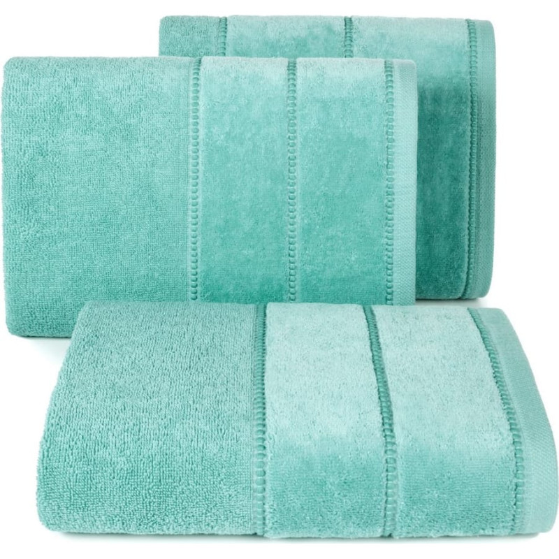 Dvielis Mari 70x140 piparmētru ar velūra apmali 500g/m2