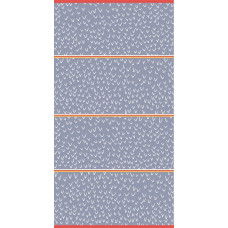 Pludmales dvielis 90x170 Bluesky blue sarkans ZV-7964R velūrs 380g/m2