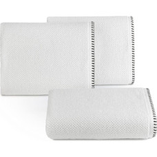 Dvielis 70x140 Mabel balts ar kontrastējošu frotē malas apakšmalu 500 g/m2