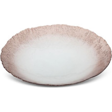 Bļoda 40x40x8 Seviljas krēmbrūna no mākslas stikla