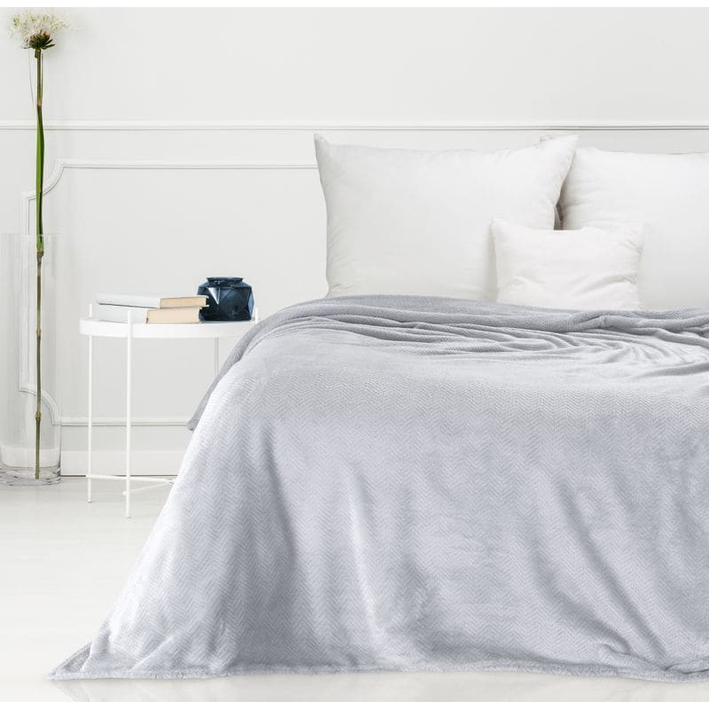 Sega gultas pārklājs mikrošķiedras 200x220 sudraba skujiņas Cindy 5 dekoratīvs