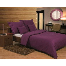 Satīna gultasveļa 160x200 violeta vienkrāsaina