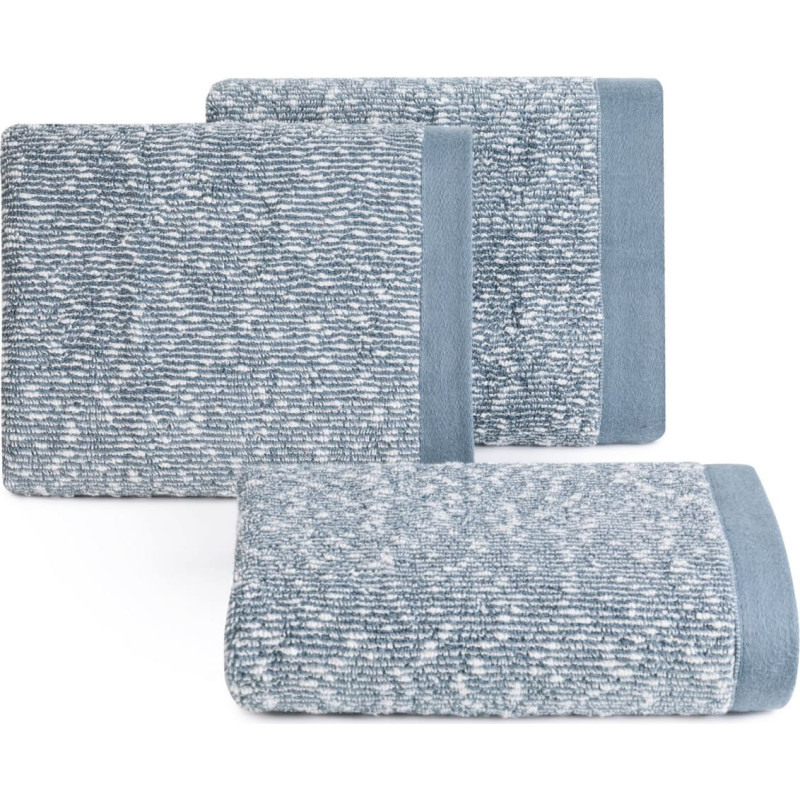 Dvielis Palermo 1 70x140 zils krēmkrāsas frotē ar bukles efektu 530 g/m2 Terra Collection