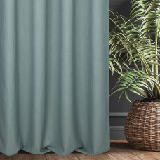 Aizkars 140x250 Monte 2 piparmētru, gatavs ar uzmavām no vienkārša auduma Terra Collection