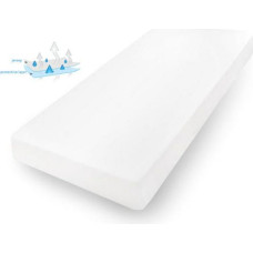 Ūdensizturīgs pieguļošs palags 80x200 01 balts džersijs ar elastīgu pamatni