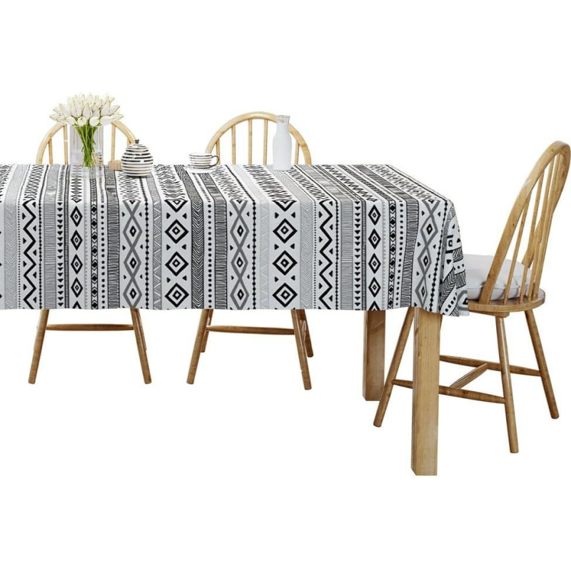 Galdauts 140x200 balts melns ģeometrisks 4276 A Panama 17