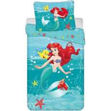 Kokvilnas gultas veļa 140x200 Ariel Disney Princess 2299 spilvendrāna 70x90 JF 02