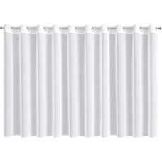 Gatavs atliets aizkars 350x150 cm balts
