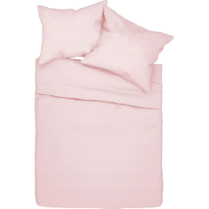 Kokvilnas gultasveļa 140x200 rozā 08 spilgti vienkrāsaina
