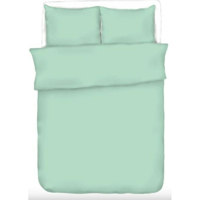 Gultasveļa no mizas 140x200 pistācijas viena krāsa 100% kokvilnas pogas