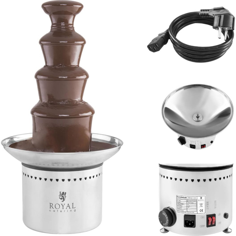 Royal Catering Fondī strūklaka no tērauda, 4 stāvi, 230W
