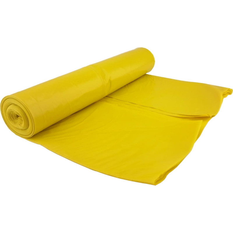 Meva Atkritumu maisi 50 mikronu biezumā. izturīgs rullis 25 gab. - dzeltens 120L