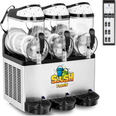 Royal Catering Granitor mašīna slush sorbetam smūtijiem trīskāršais 800 W 3 x 10 l