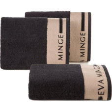 Dvieļi Silk 30x50 melni bēšs Ewa Minge 485g/m2