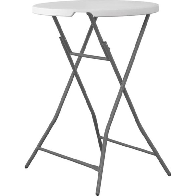 Hendi Saliekams balts apaļ&scaron; bāra ēdinā&scaron;anas galds diam. 80&nbsp;cm līdz 80&nbsp;kg&nbsp;&mdash; 810958