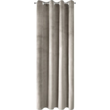 Aizkars 140x250 bēšs velūrs, gatavs ar starplikām Pierre Cardin 1