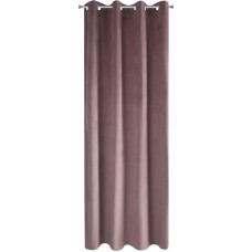 Aizkars 140x250 pulverveida rozā samts gatavs ar starplikām Pierre Cardin 1