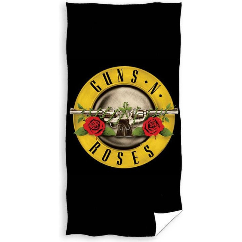 Pludmales dvielis 70x140 Guns N Roses kokvilna Vasara