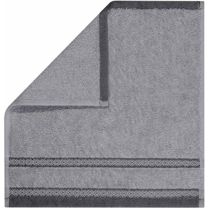 Panamas dvielis 30x30 pelēks frotē 500g/m2