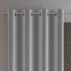 VELVI Gatavs aizkars ar cilpām, platums 140 x augstums 250cm, krāsa 022 auksti pelēka VELVI0/ZGP/022/140250/1