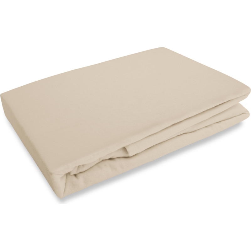Flaneļa palags bez elastīgās lentes 180x210 bēšs