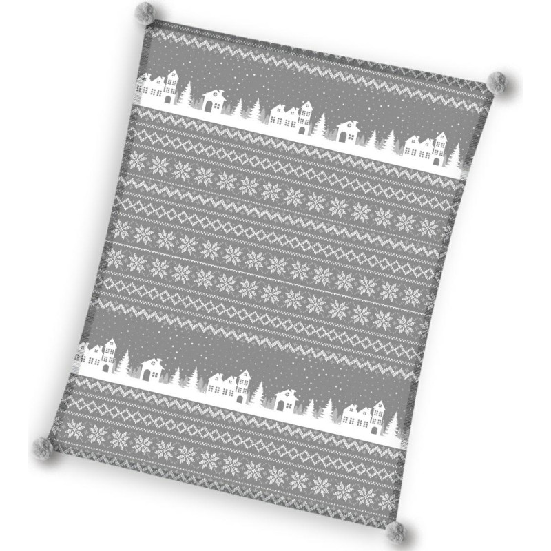Mikrošķiedras sedziņa 150x200 eglītes pelēka 7648 C23