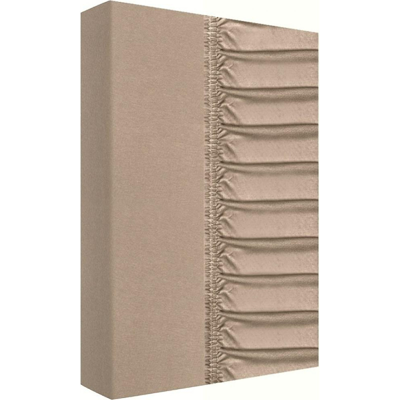 Džersija palags ar gumiju 180x200 latte 160g/m2
