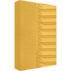 Džersija palags ar gumiju 90x200 medus 160g/m2