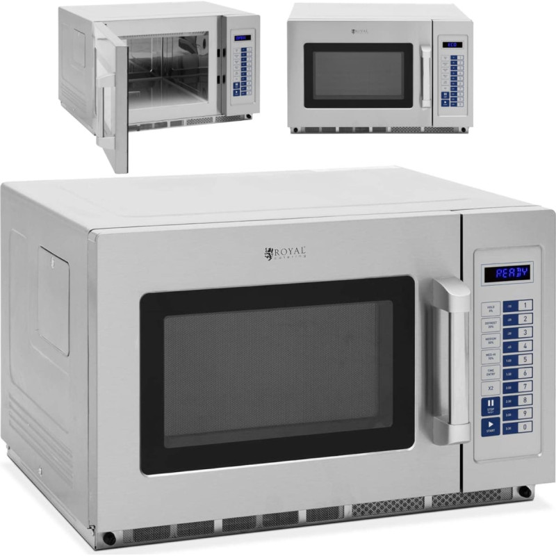 Royal Catering Profesionāla mikroviļņu krāsns 100 programmas 34L 3200W