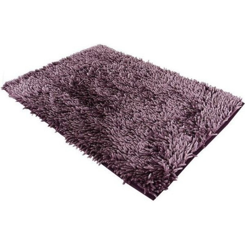 Vannas istabas paklājs 75x150 Pinkains purpursarkanas bārkstis