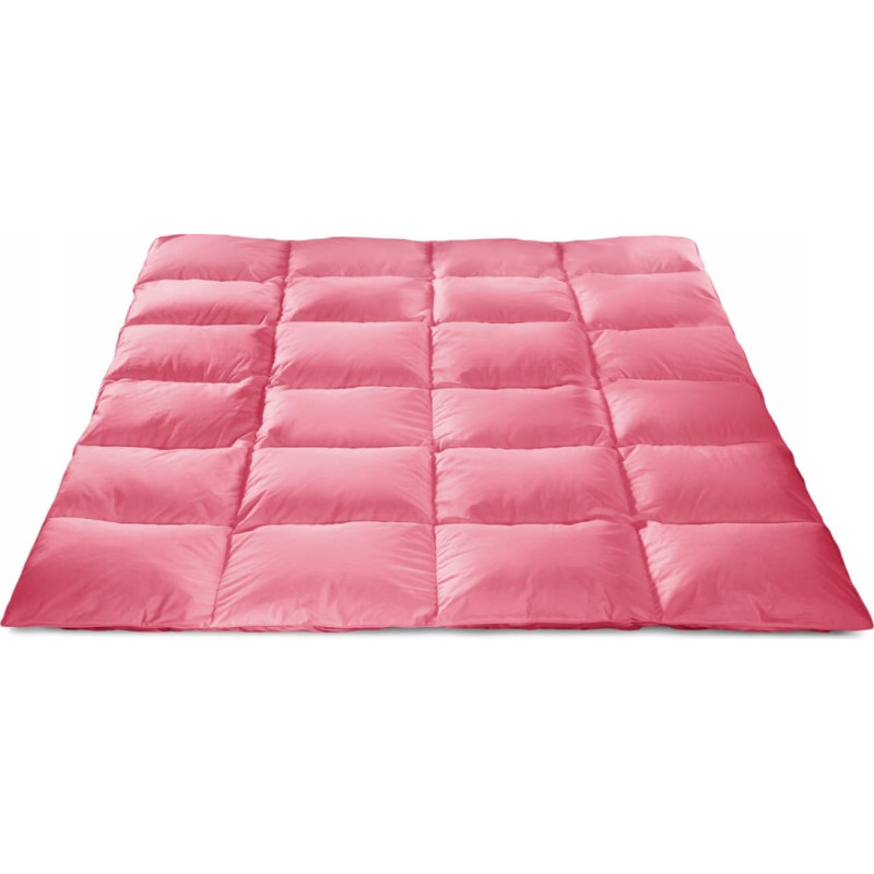 Dūnu maisījuma sega 160x200 rozā Comfort 2500 g dabīgs ieliktnis 100% kokvilna Ievads