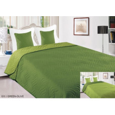 VIGO II gultas pārklājs 220x240 + 2x 40x40 011 Green + Olive