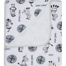 Dubulta vasaras sega 80x90 Zebra 072 White Cotton