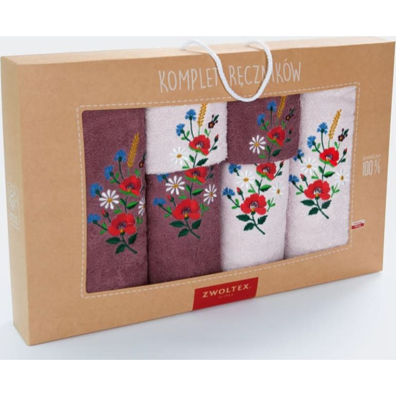 Dvieļu komplekts kastītē, 6gb, Maki Lambrusko, Balerīna