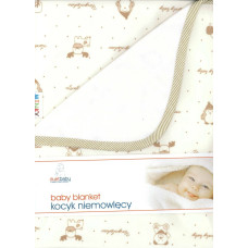 Minky Velour dubultā sega 80x90 648 Printed + Cotton Cream