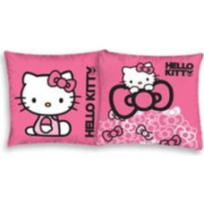 Kokvilnas spilvendrāna 40x40 Hello Kitty rozā bantes 1275
