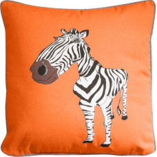 Bērnu spilvendrāna 45x45 Simone Zebra oranži brūna