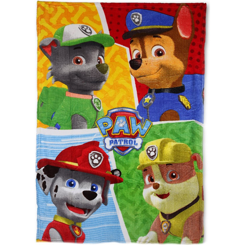 Koraļļu flīsa sega 93x140 Paw Patrol Paw 2312 Dogs viegla mīksta bērnu sega