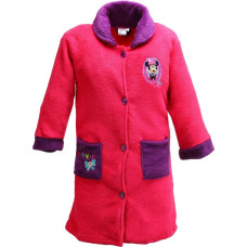 Bērnu plīša mētelis Mini Mouse 128 cm 8 gadi amarants ar pogām 0672