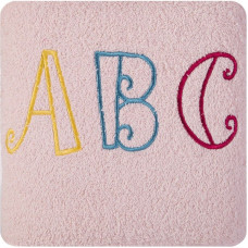 Bērnu dvielis 30x50 Baby 22 rozā ABC 450g/m2