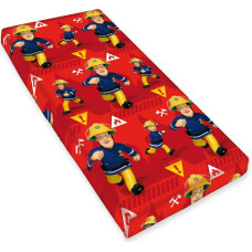 Kokvilnas palags 90x200 Fireman Sam 5931 Fire Department
