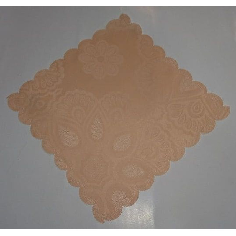 Traipu izturīgs galdauts 28x28, aprikožu raksta salvete, zema cena