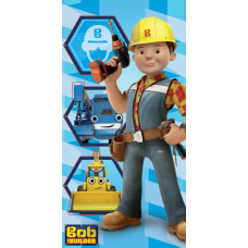 Pludmales dvielis 70x140 Bob the Builder 8645 Ekskavatora celtnis urbis kokvilna