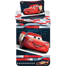 Bērnu gultas veļa 140x200 Automašīnas Automašīnas 2123 Lightning McQueen spilvendrāna 70x90