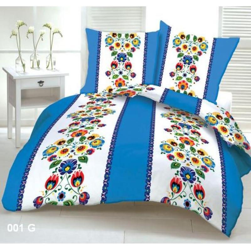 Mizas spilvendrāna 50x60 Łowicka zila 222f